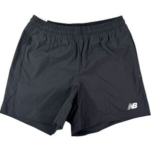 New Balance Mens Athletics Stretch 5 Inch Inseam Shorts Black MS41517 BK Size S